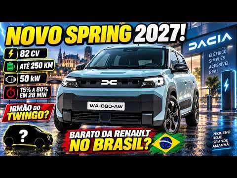 Novo Dacia Spring 2027 chega para enfrentar Dolphin Mini e Geely EX2