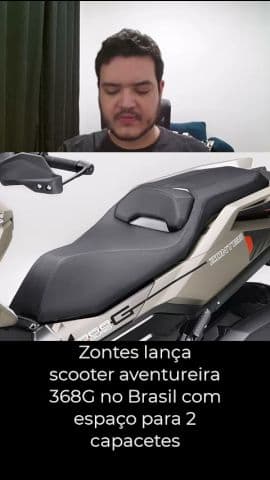 Zontes 368G chega ao Brasil por R$ 45.800 com câmeras e 39 cv #zontes #moto #scooter #zontes365g