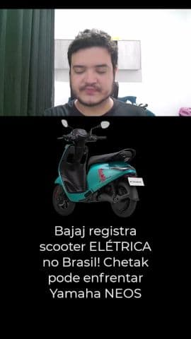 NOVA Bajaj Chetak elétrica pode chegar ao Brasil com 113 km de autonomia!