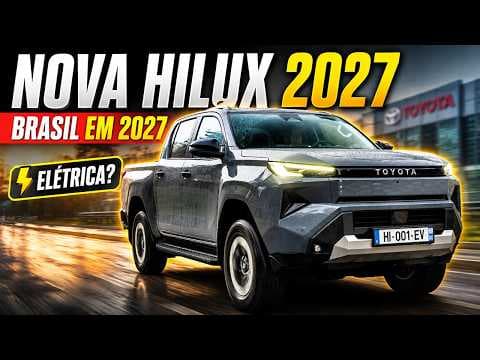 Nova Toyota Hilux 2027 já tem data para chegar! Veja o que muda