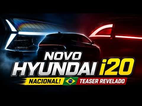 Novo Hyundai i20 Nacional Aparece em Teaser! Veja os Detalhes Revelados