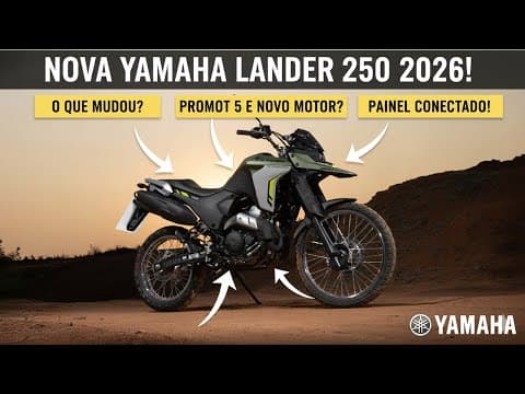 Yamaha Lander 250 2026: o que muda e o que esperar da trail