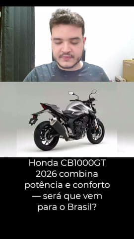 Honda CB1000GT 2026 combina potência e conforto — será que vem para o Brasil? #honda #cb1000gt