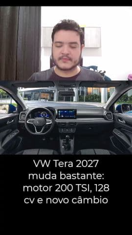 Novo VW Tera 2027 fica mais potente e estreia câmbio automático de 8 marchas #volkswagen #tera #vw