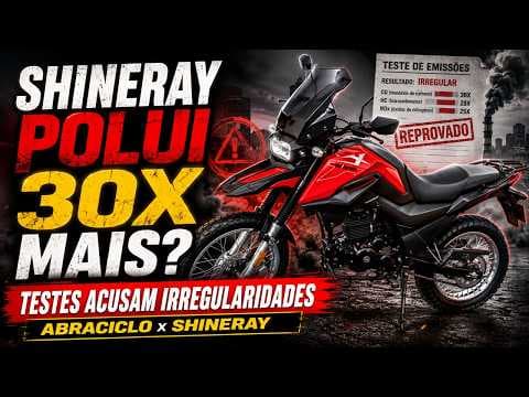Motos da Shineray podem poluir 30 vezes acima do permitido