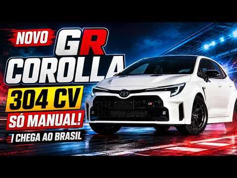 NOVO GR COROLLA chega ao Brasil MAIS FORTE e só com câmbio manual!
