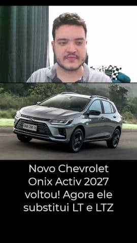 Onix Activ 2027 chega por R$ 116 mil com visual aventureiro e motor turbo #onix #chevrolet #onixplus