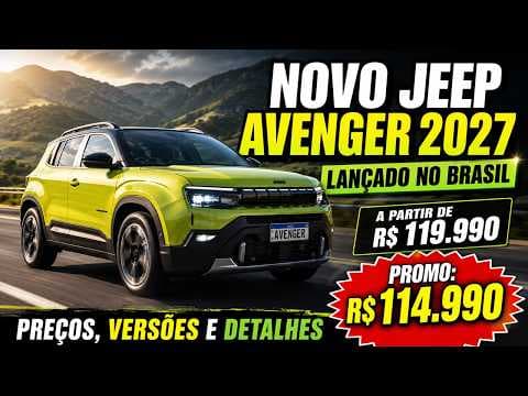 NOVO Jeep Avenger 2027 chega ao Brasil por R$ 114.990! Veja tudo