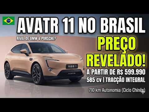 Novo Avatr 11 no Brasil: rival de BMW e Porsche tem 710 km de autonomia