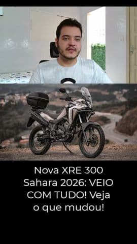 Nova Honda XRE 300 Sahara 2026! Veja as Cores, Preços e Tudo o Que Mudou! #honda #xre300 #sahara