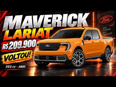 NOVA FORD MAVERICK LARIAT chega por R$ 209.900! Vale mais que a Toro?