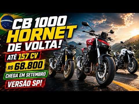 Nova Hornet 1000 no Brasil! CB 1000 Hornet SP tem 157 cv e custa R$ 76.750