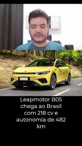 Leapmotor B05 chega ao Brasil com 218 cv e autonomia de 482 km #leapmotorb05 #leapmotor #carro