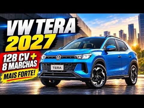 VW Tera 2027 ganha 128 cv e câmbio de 8 marchas para enfrentar Jeep Avenger