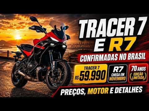 Yamaha Tracer 7 chega por R$ 59.990 e NOVA R7 é confirmada no Brasil! #yamaha #tracer7 #yamahar7