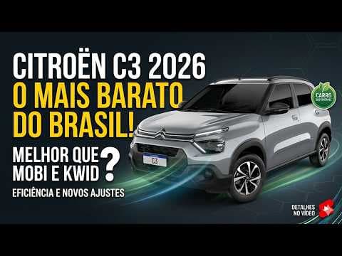 Citroën C3 agora é o carro MAIS BARATO do Brasil! Vale a pena?