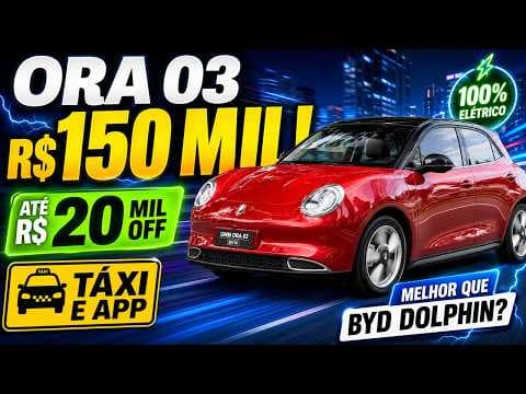 Ora 03 por R$ 150 mil: GWM entra no Move Brasil para motoristas de app