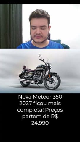 Meteor 350 2027 ganha Full LED, nova embreagem e mais equipamentos #meteor #royalenfield
