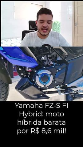 Yamaha FZ-S FI Hybrid: moto híbrida barata por R$ 8,6 mil! #yamaha #motohibrida #fz15