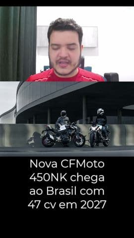Nova CFMoto 450NK chega ao Brasil com 47 cv em 2027 #cfmoto #450nk #moto #cfmoto450nk