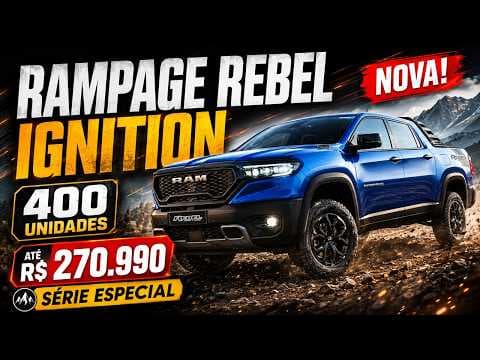 Ram Rampage Rebel Ignition chega por R$ 250.990 e terá só 400 unidades
