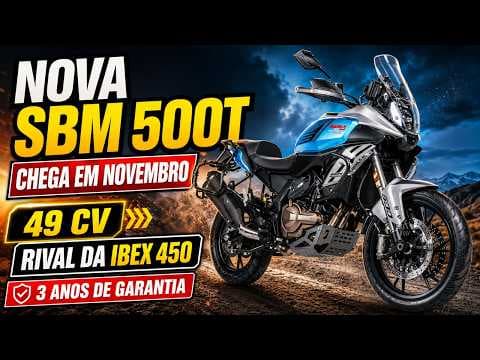 NOVA SBM 500T Adventure chega ao Brasil com 49 cv!