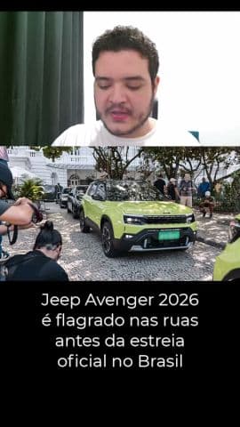 Jeep Avenger 2026 é flagrado nas ruas antes da estreia oficial no Brasil #jeep #avenger #jeepavenger