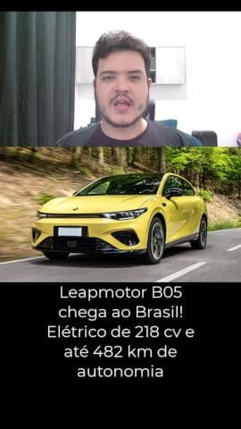 NOVO Leapmotor B05 no Brasil! Hatch elétrico tem mais entre-eixos que Golf #leapmotor #leapmotorB05