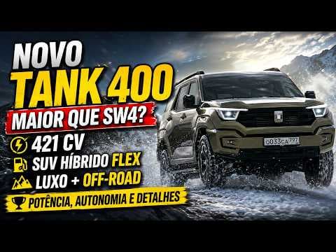 GWM Tank 400 CHEGA AO BRASIL: 421 CV e Maior que Toyota SW4!
