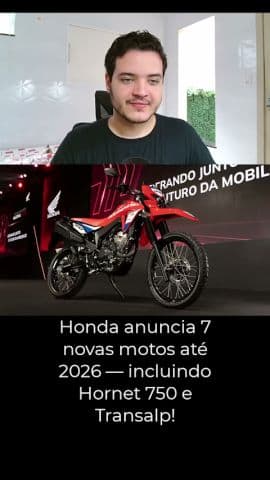 Honda anuncia 7 novas motos até 2026 — incluindo Hornet 750 e Transalp! #honda #hornet #transalp