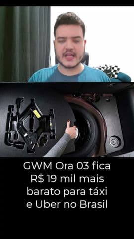 GWM Ora 03 fica R$ 19 mil mais barato para táxi e Uber no Brasil #gwm #ora03 #gwmora03