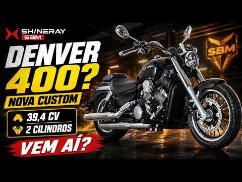 Shineray Denver 400 vem aí? Nova custom pode ser o próximo lançamento da SBM #shineray #denver400