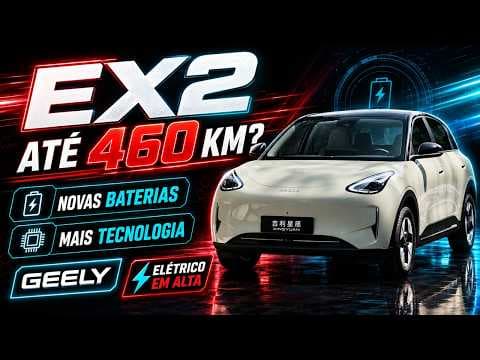 Geely EX2 Vai Mudar! Nova Bateria, Mais Tecnologia e Até 460 km de Alcance