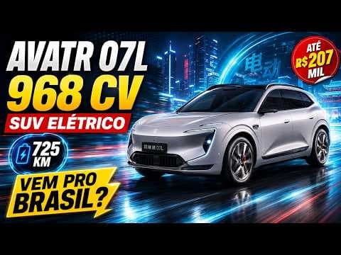 Avatr 07L: quase 1.000 cv e preço equivalente a R$ 163 mil na China!