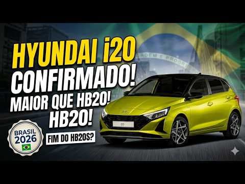 Hyundai i20 será produzido no Brasil em 2026 e Bayon chega em 2027