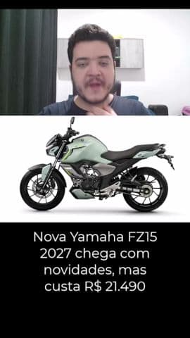 Nova Yamaha FZ15 2027 chega com novidades, mas custa R$ 21.490 #yamaha #fz152027 #yamahafz152027