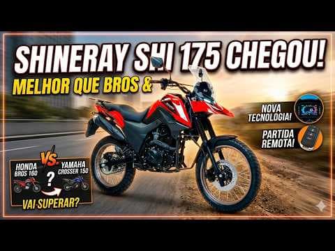 Nova Shineray SHI 175 chega para bater de frente com a Bros!