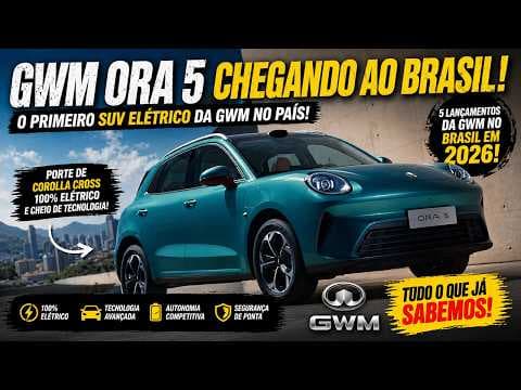 GWM Ora 5: novo SUV elétrico chega ao Brasil em 2026!