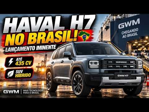 GWM Haval H7 JÁ ESTÁ NO BRASIL! Novo SUV chega para ficar entre H6 e H9