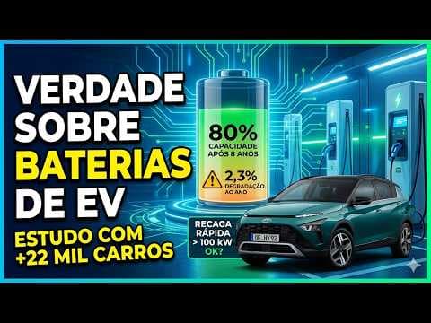 Bateria de carro elétrico dura quanto? Estudo revela dado surpreendente