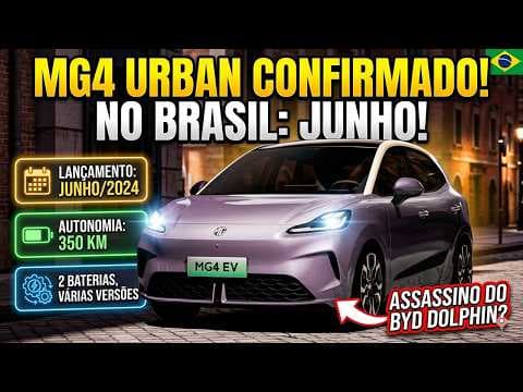 Novo MG4 Urban: elétrico com até 350 km e produção no Brasil