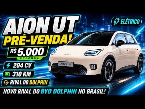 Anti-Dolphin da GAC Chega ao Brasil! Aion UT Já Está em Pré-Venda por R$ 5 Mil