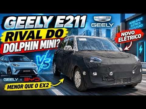 Geely prepara elétrico MAIS BARATO que EX2 para enfrentar Dolphin Mini