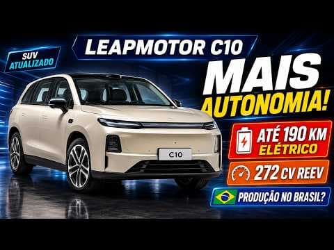 Leapmotor C10 muda visual e ganha mais autonomia antes de ser feito no Brasil #leapmotorc10 #carro