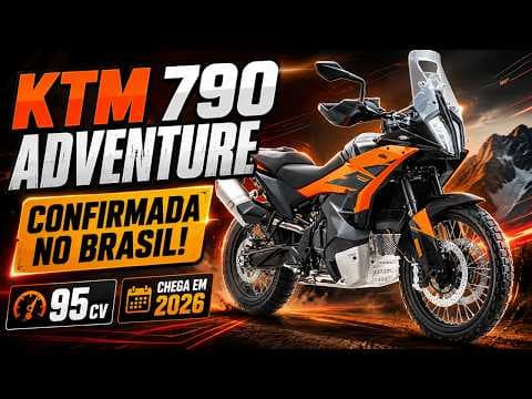 KTM 790 Adventure vem aí: big trail bicilíndrica chega no fim de 2026