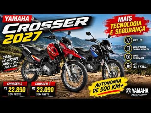 Nova Yamaha Crosser 2027 é lançada com Full LED e Bluetooth; veja os preços