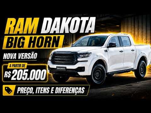 Ram Dakota Big Horn chega por R$ 205.000: vale mais que a Fiat Titano? #ram #dakotabighorn #dakota