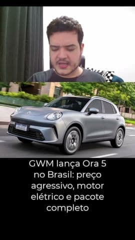 GWM lança Ora 5 no Brasil: preço agressivo, motor elétrico e pacote completo #gwm #ora5 #gwmora5