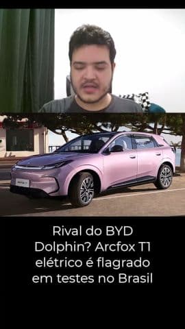 Rival do BYD Dolphin? Arcfox T1 elétrico é flagrado em testes no Brasil #arcfox #arcfoxt1 #t1