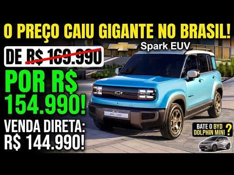 Chevrolet Spark mais barato: elétrico agora custa menos no Brasil